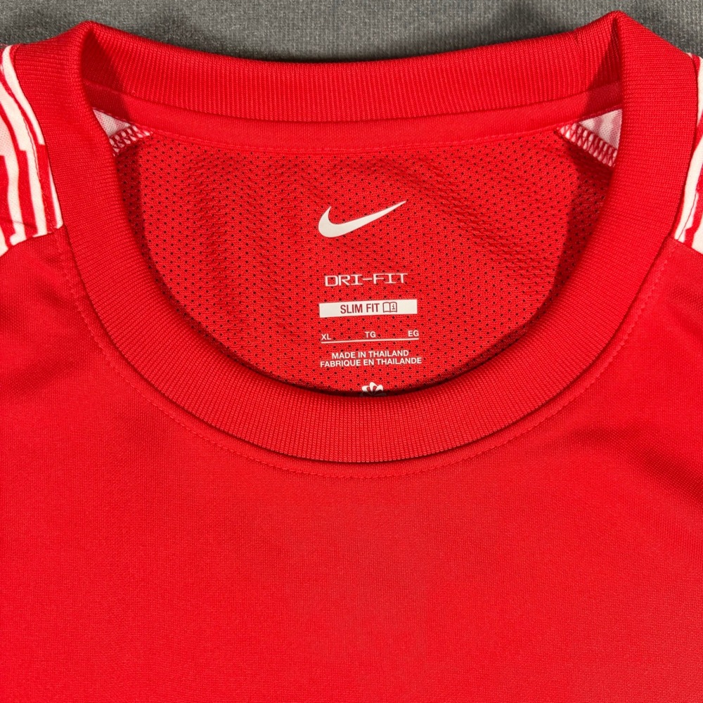 Nike Soccer Academy+ Dri-FIT Slim Fit Men's X-Large Top Red‎ - Picture 2 of 6